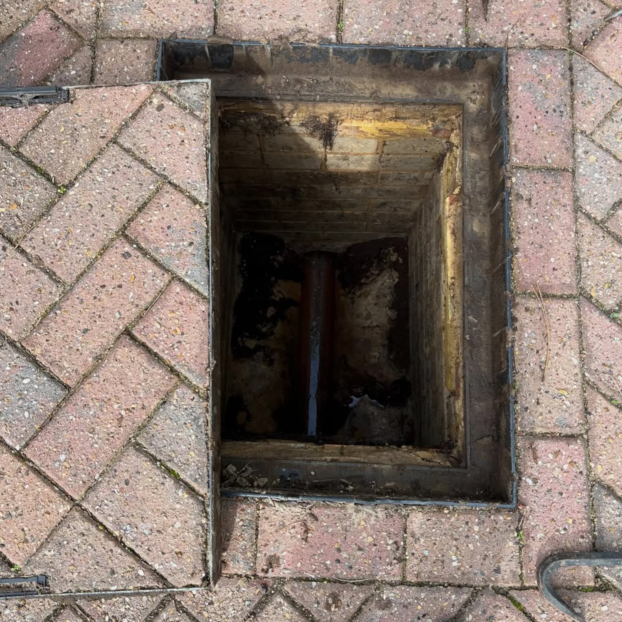 blocked drain during maintenance